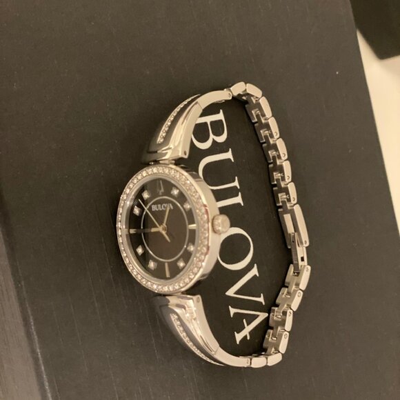 BULOVA Crystal Stainless Steel Watch from Bold at Heart Collection - New in Box! main image 6